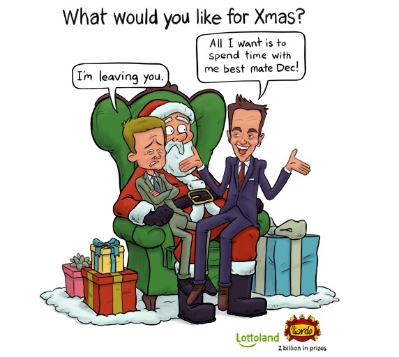 Ant and Dec Ant and Dec meet Santa Claus
