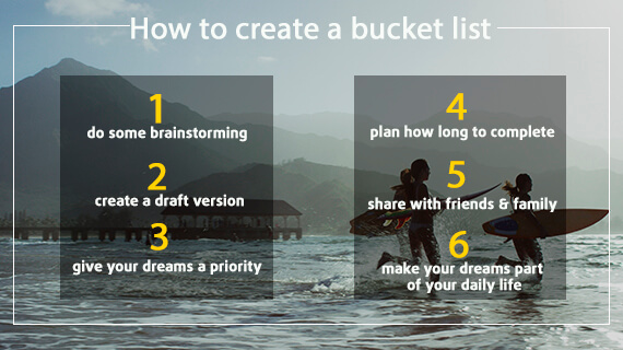 Create a Bucket List and Make Your Dreams Come True