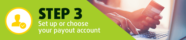 Step 3 - Select or create a Withdrawal Account
