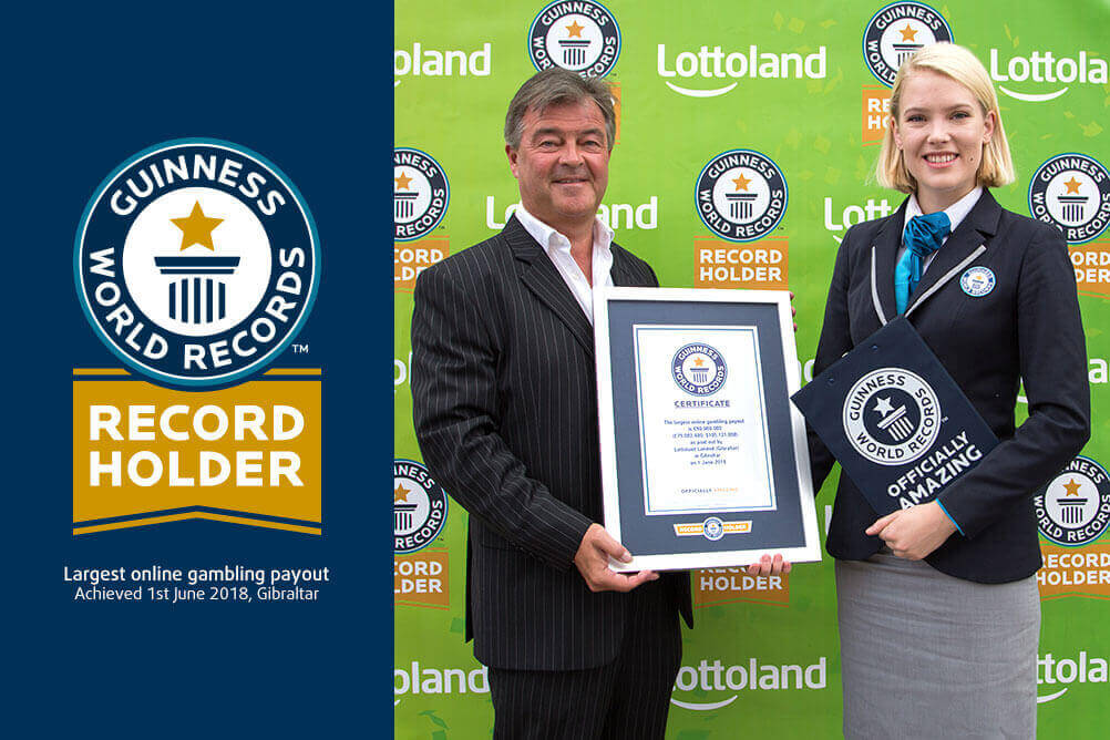 Lottoland presented with Guinness World Record certificate