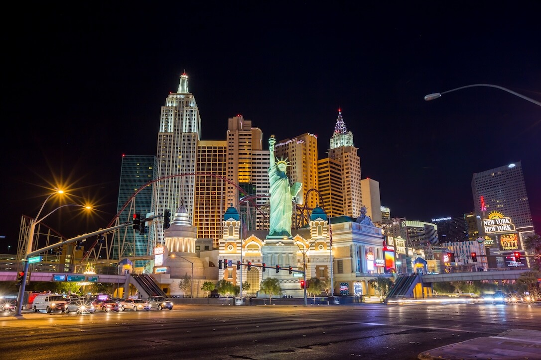 Famous Gamblers in History Las vegas at night, a city where many famous gamblers in history made their name.