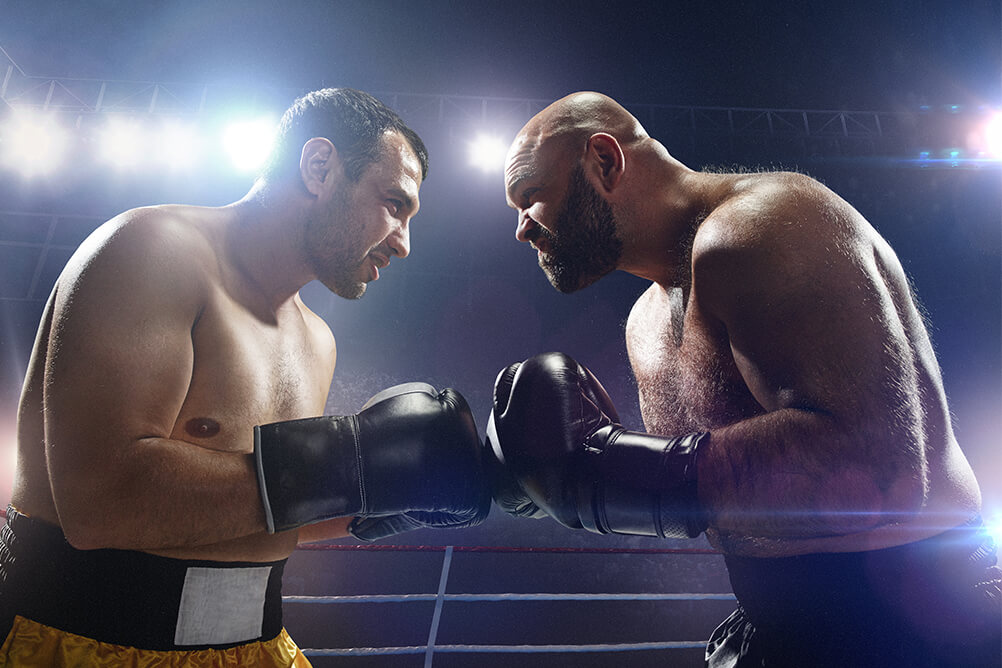 Boxing Betting Glossart Two players starting a boxing match
