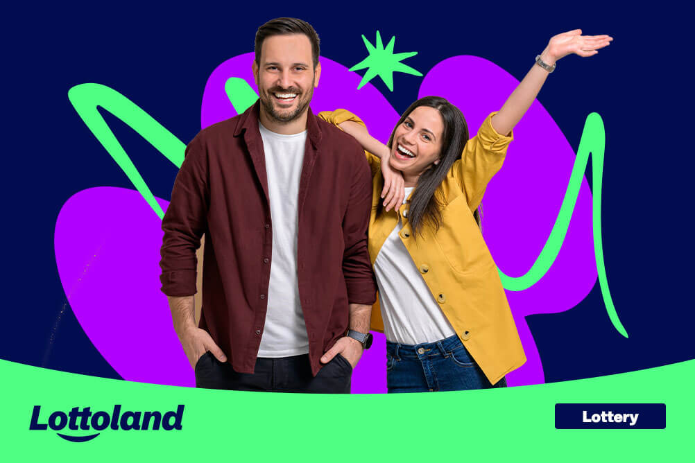Man and woman smiling after learning tips and strategies on how to win the lottery.
