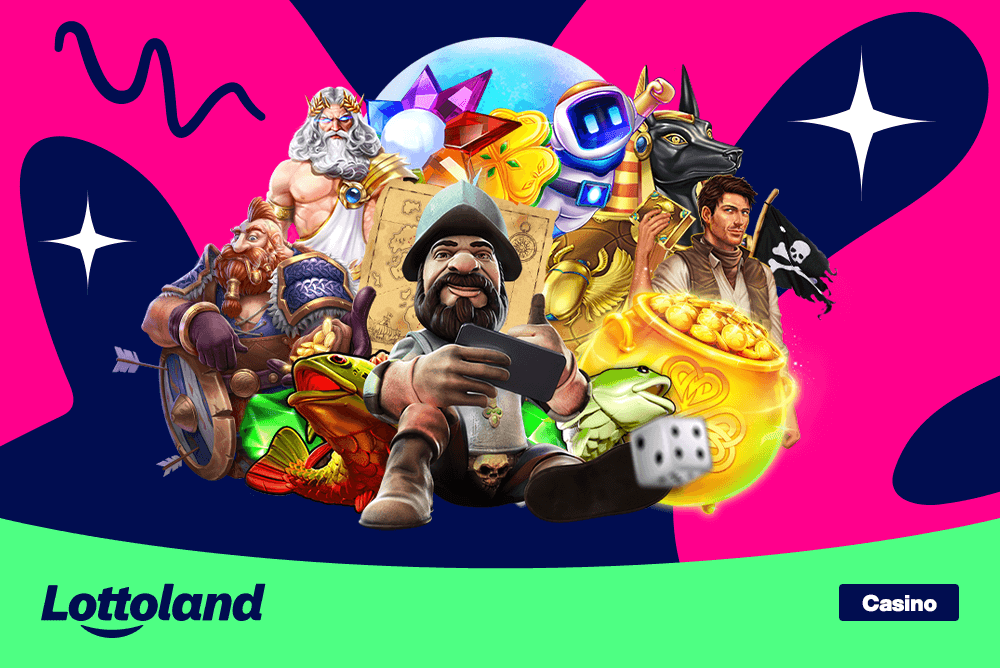 Different casino games available at Lottoland Casino.