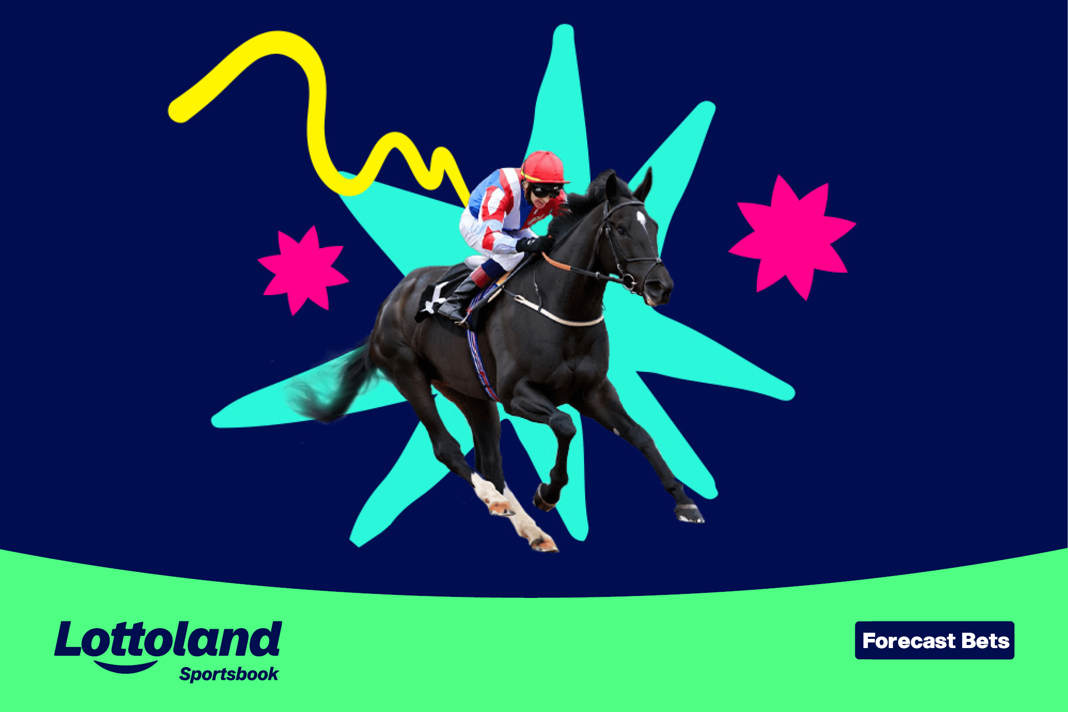 A jockey riding a horse who may be included in a punters forecast bet